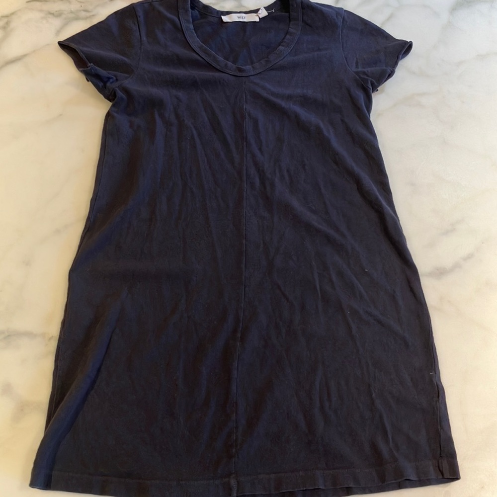Shortsleeve Gray Cotton Dress